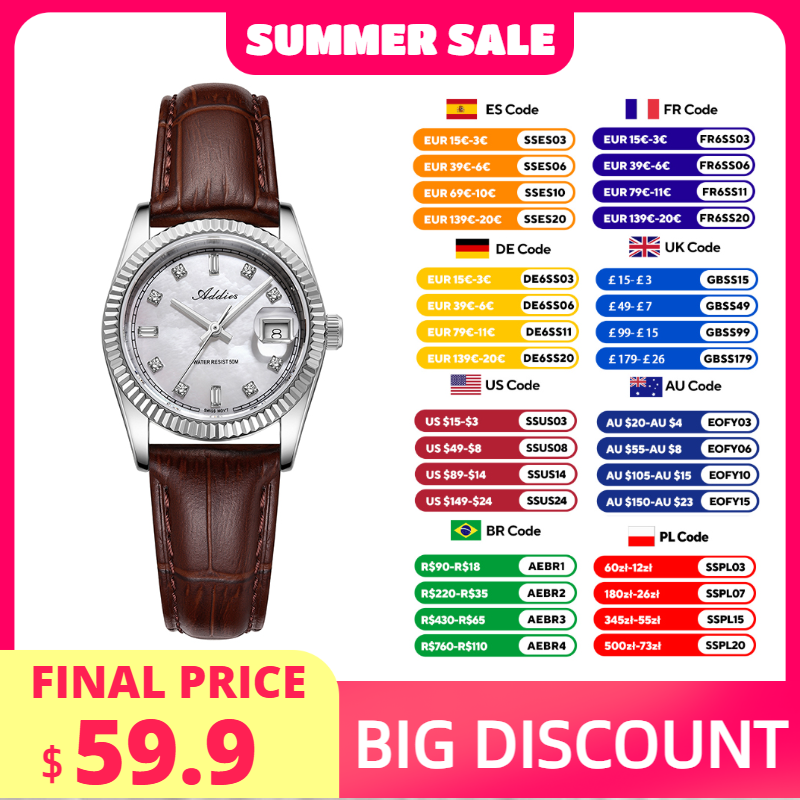 Luxury Watch & Jewellery Recensioni - Addies 585 Quartz Woman's Watch 28mm