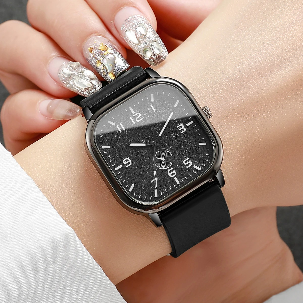 Best Luxury Quartz Watch - Fashion Square Women's Watch Casual Silicone