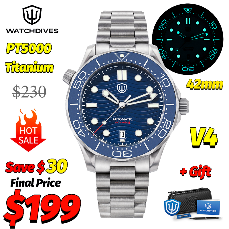 Best Luxury Quartz Watch - Watchdives WD007 V4 007 NTTD Mechanical