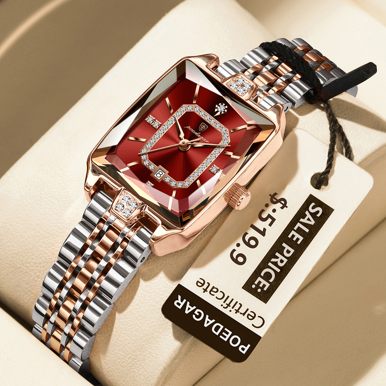 Luxury Watch Cheap - POEDAGAR Luxury Rectangle Watch For Woman