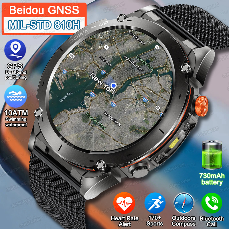 Gmt Dual Timezone Watch - 2025 New Dual-band Beidou Position Smart
