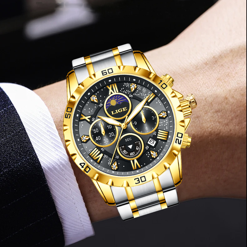 LIGE Top Brand Luxury Quartz M – Luxury Quartz Watch Brands Bewertung und Preis