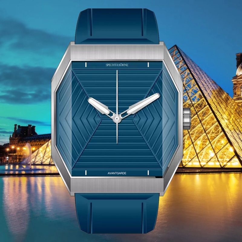 Specht & Sons Luxury Square Wa – Luxury Watch With Rubber Strap Bewertung und Preis