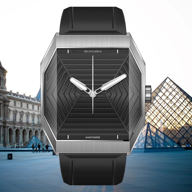 Specht & Sons Luxury Square Wa – Luxury Watch With Rubber Strap Bewertung und Preis
