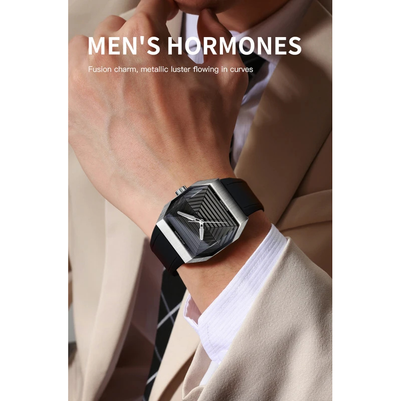 Specht & Sons Luxury Square Wa – Luxury Watch With Rubber Strap Bewertung und Preis