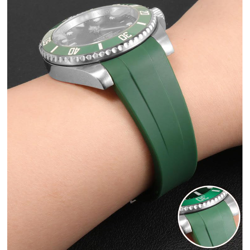 20mm Watch Band for Rolex Curv – Luxury Watch With Rubber Strap Bewertung und Preis