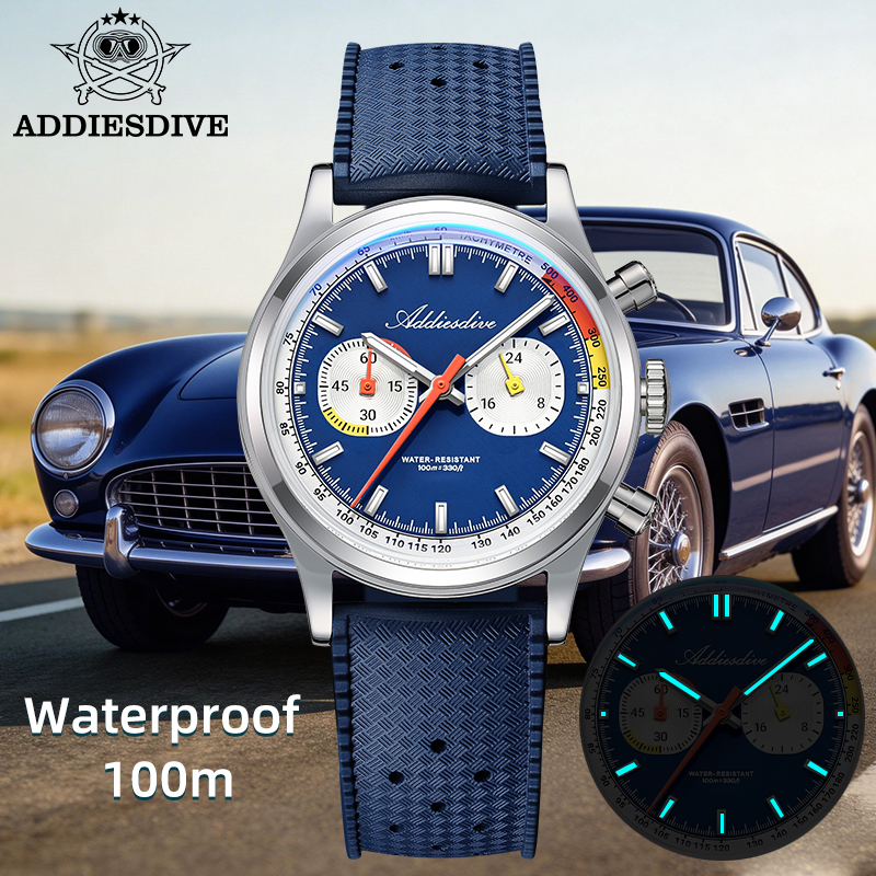 ADDIESDIVE Men Quartz Chronogr – Luxury Watch With Rubber Strap Bewertung und Preis