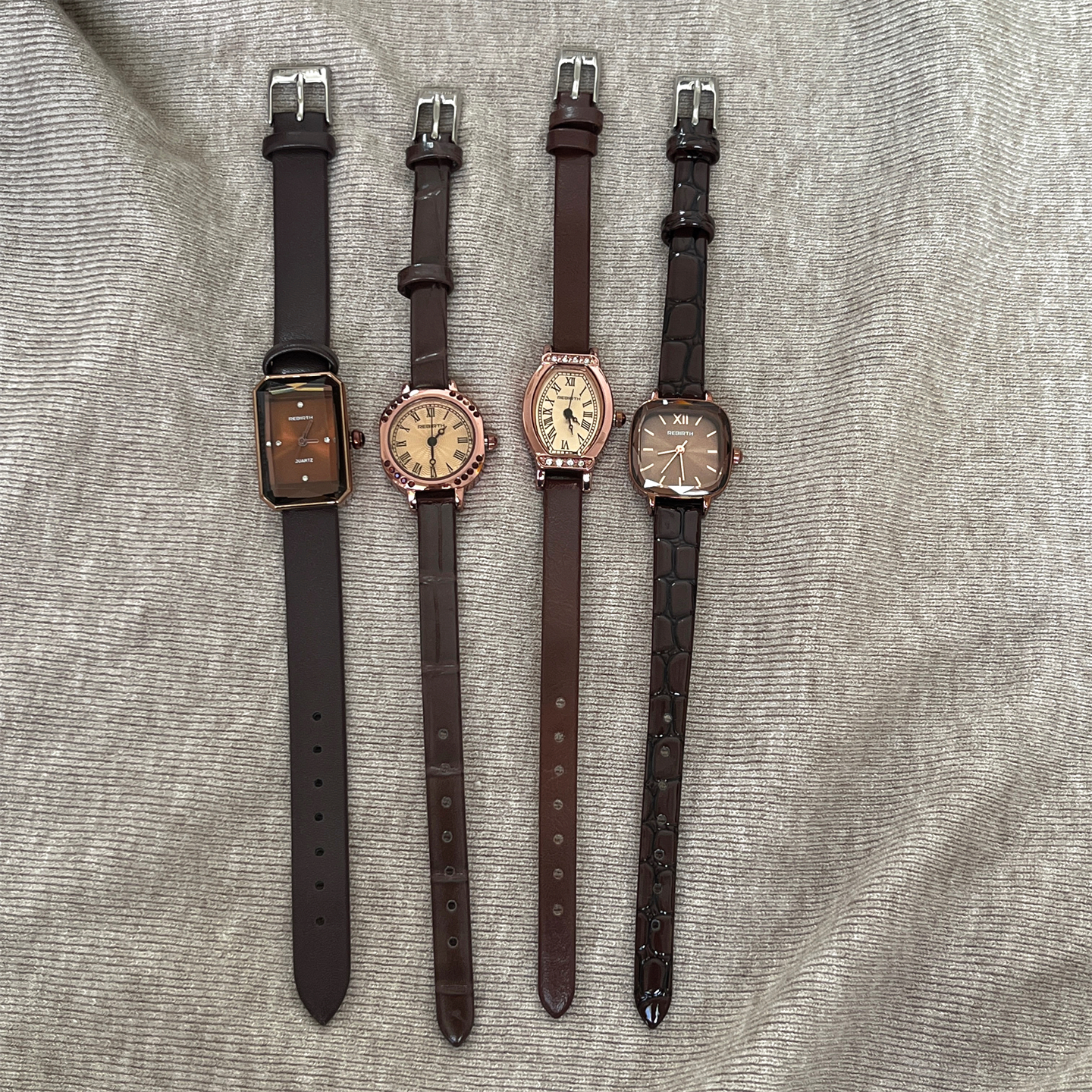 Brown retro square watch femal – Luxury Watch & Jewellery Recensioni Bewertung und Preis