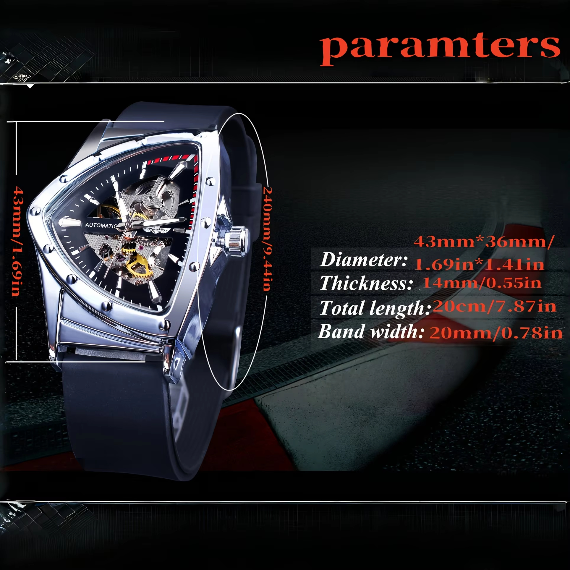 WINNER Men's Luxury Military M – Luxury Watch With Rubber Strap Bewertung und Preis