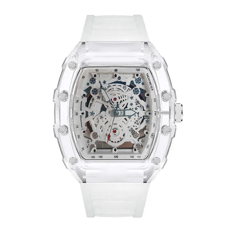 Tonneau Fashion Quartz Watch M – Luxury Watch With Rubber Strap Bewertung und Preis