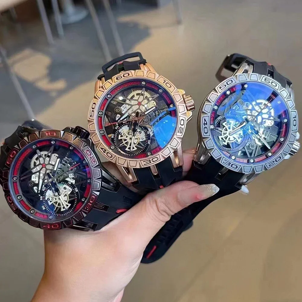 3D Quartz Watches Men Luxury C – Luxury Watch With Rubber Strap Bewertung und Preis