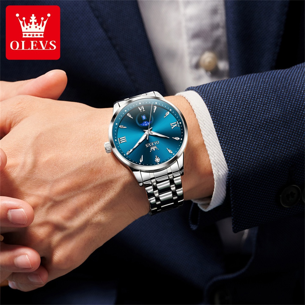 OLEVS Moon Phase men's watches – Luxury Quartz Watch Brands Bewertung und Preis
