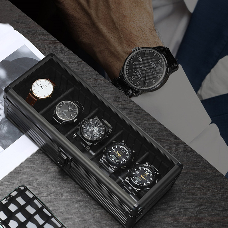 5 Slots High-End Aluminum Allo – Luxury Watch Collection Box Bewertung und Preis
