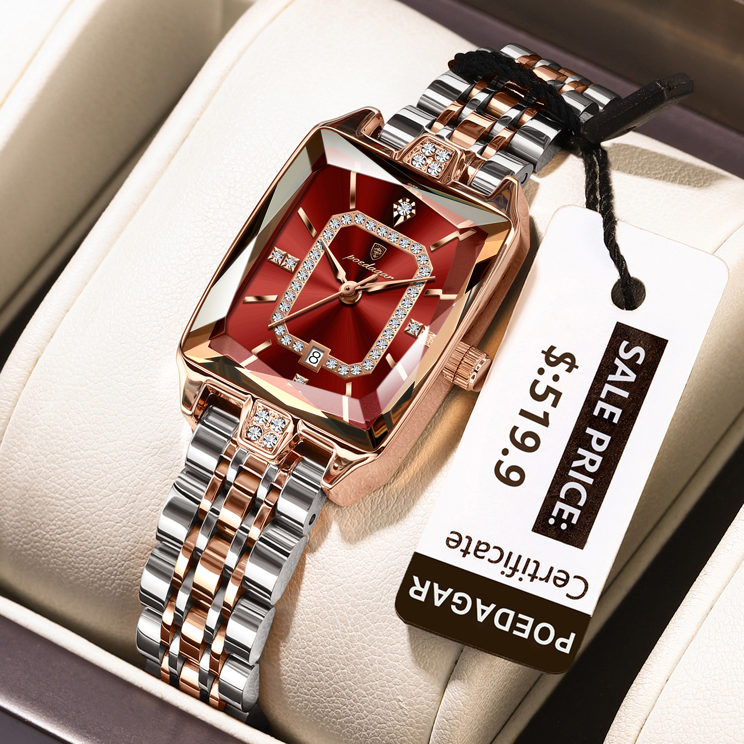 POEDAGAR Luxury Rectangle Watc – Luxury Watch Cheap Bewertung und Preis