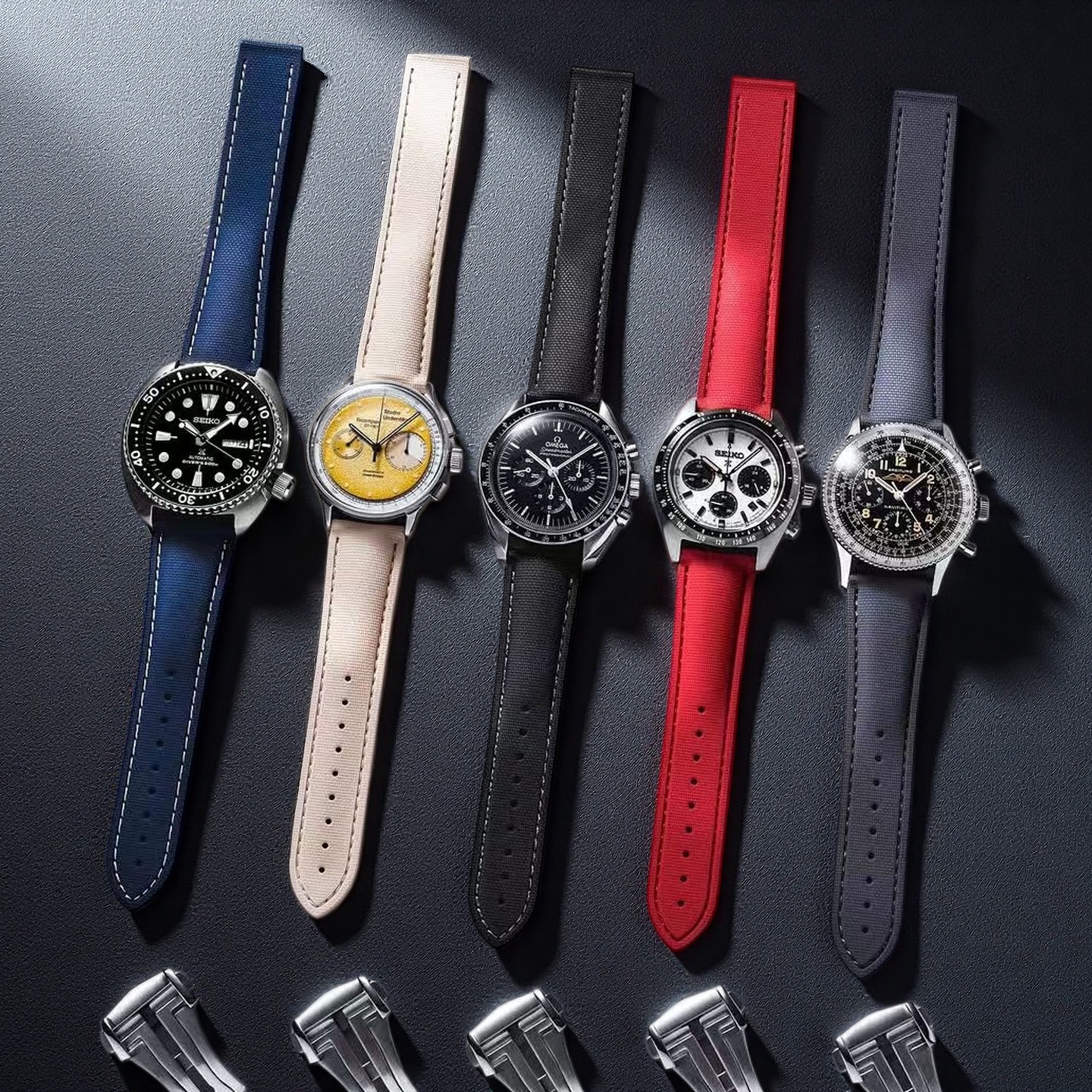 20mm 21mm 22mm Sailcloth FKM W – Luxury Watch With Rubber Strap Bewertung und Preis