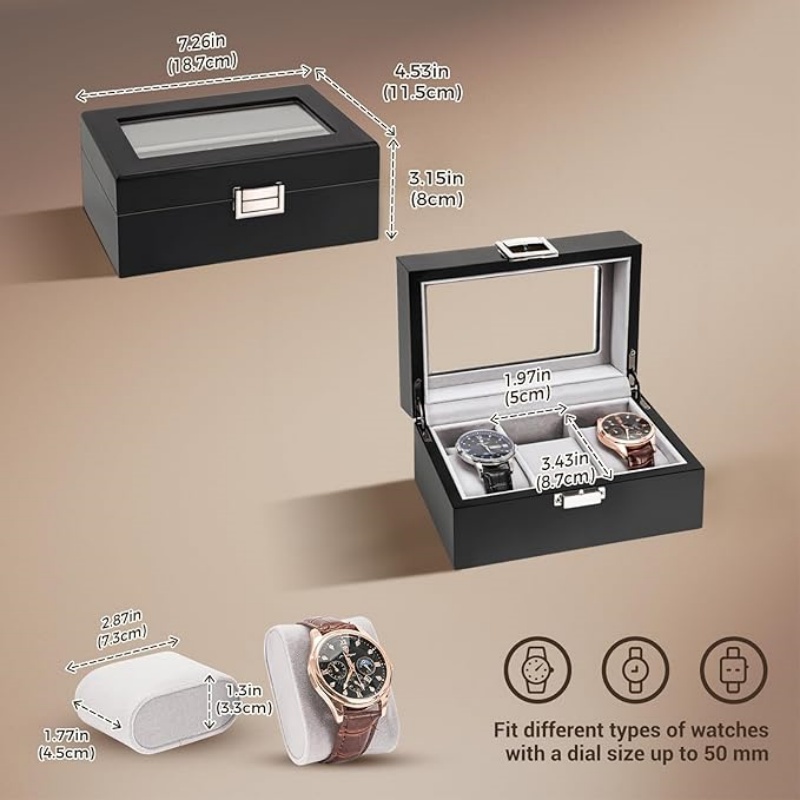 3-digit PU watch box. Intended – Luxury Watch Collection Box Bewertung und Preis