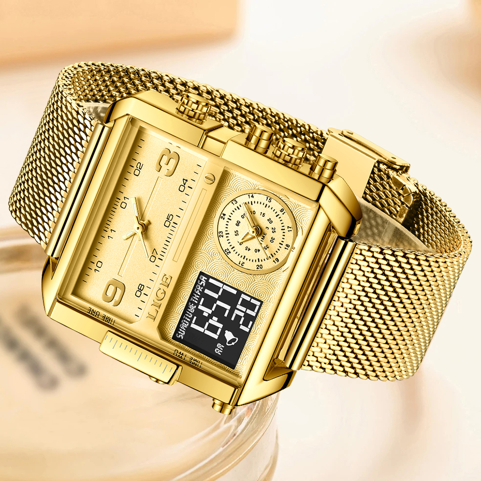 LIGE 2026 Fashion Dual Display – Luxury Quartz Watch Brands Bewertung und Preis