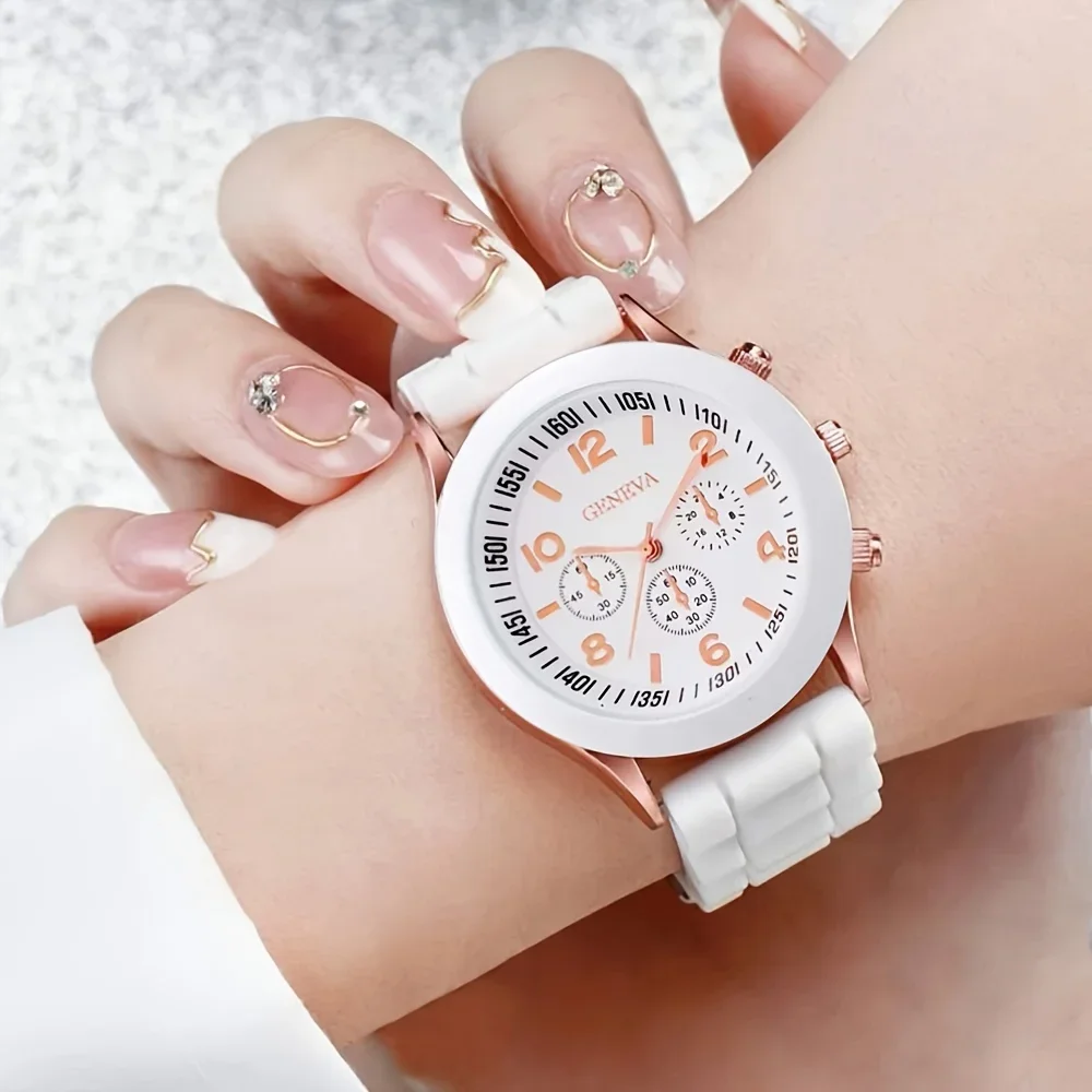 2Pcs Luxury Women's Watch Set  – Luxury Watch With Rubber Strap Bewertung und Preis
