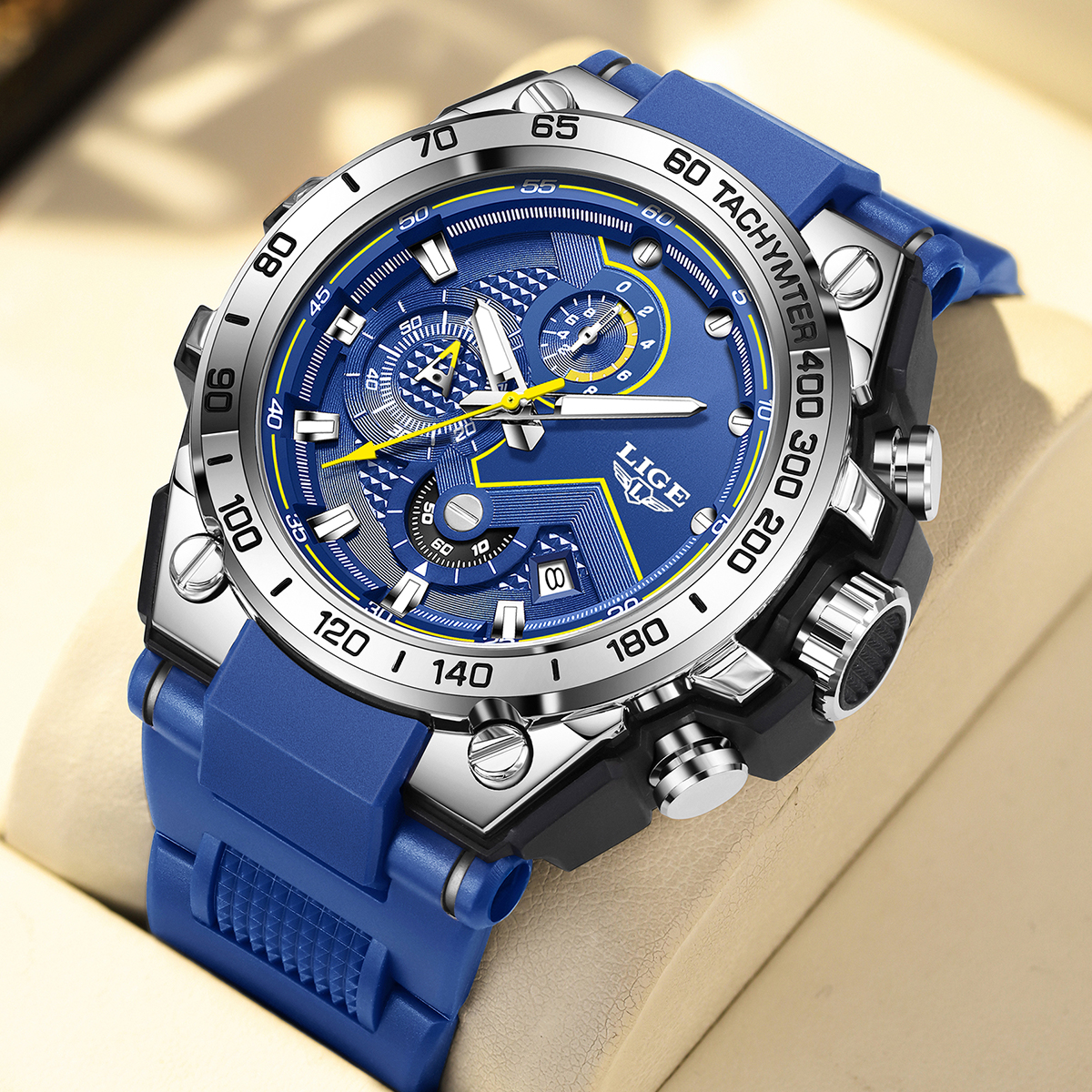 LIGE Luxury Military Men Watch – Luxury Watch With Rubber Strap Bewertung und Preis