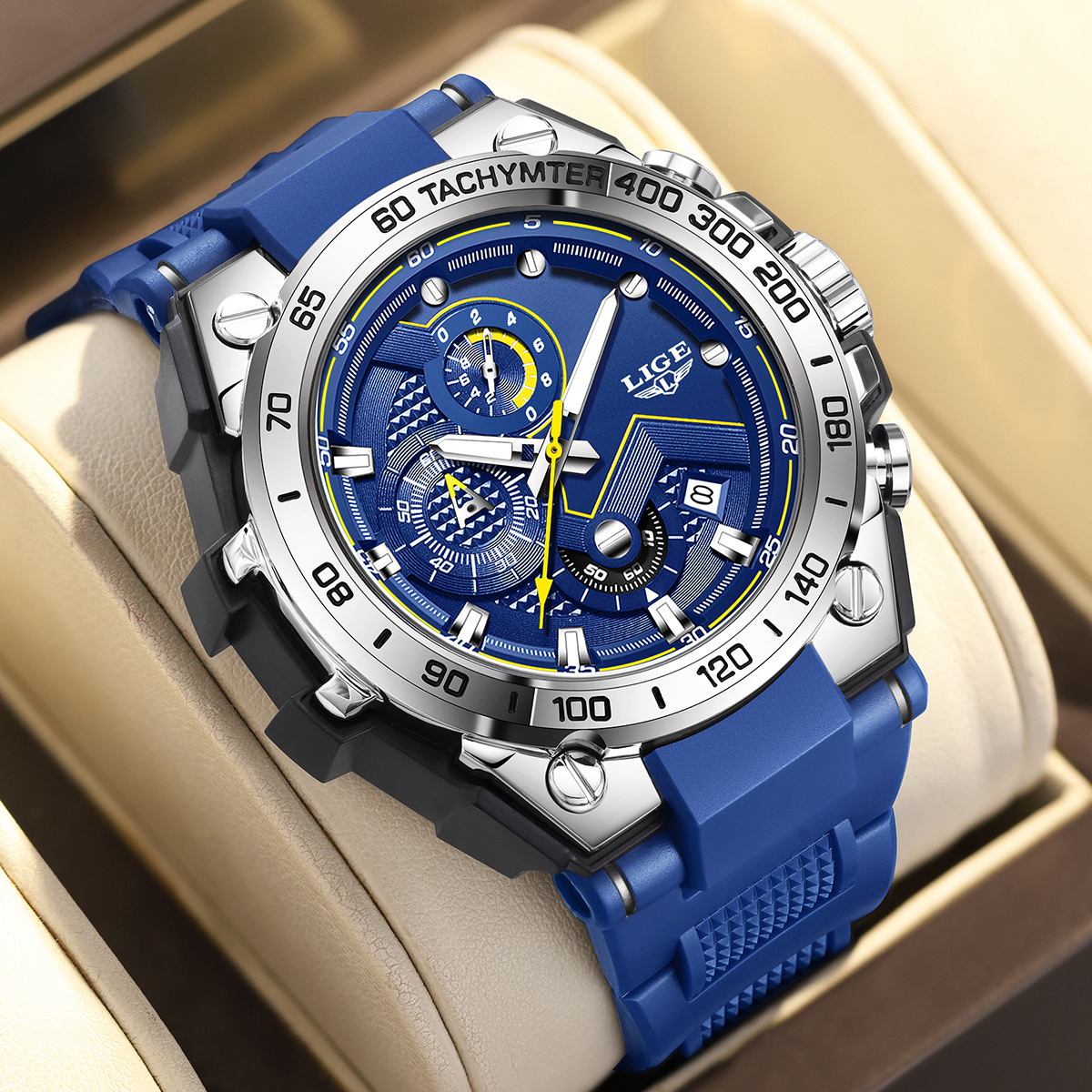 LIGE Luxury Military Men Watch – Luxury Watch With Rubber Strap Bewertung und Preis