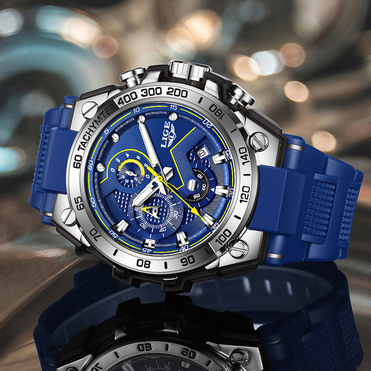 LIGE Luxury Military Men Watch – Luxury Watch With Rubber Strap Bewertung und Preis