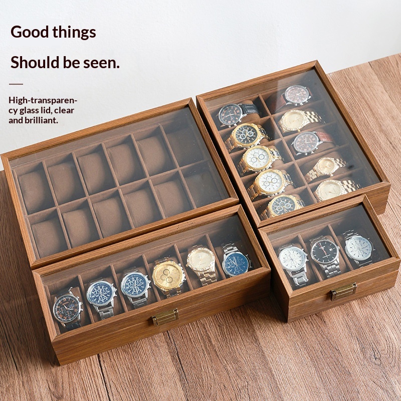 Black Walnut Wood Grain Watch  – Luxury Watch Collection Box Bewertung und Preis