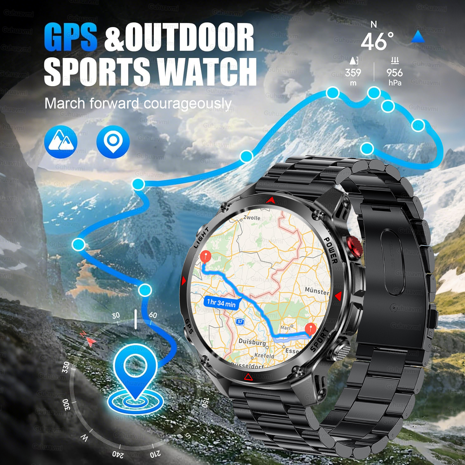 Adventure GPS SmartWatch Built – Gmt Dual Timezone Watch Bewertung und Preis