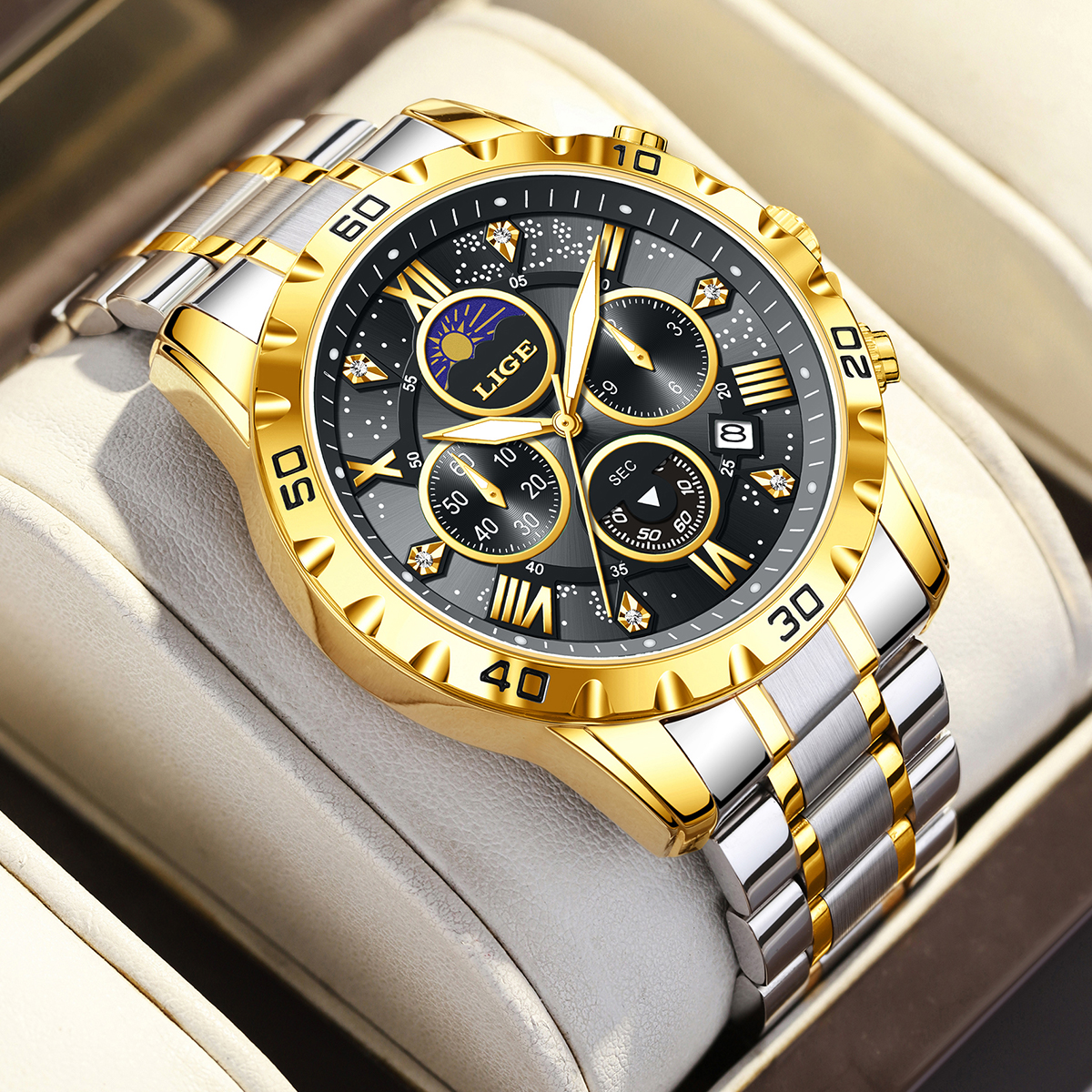 LIGE Top Brand Luxury Quartz M – Luxury Quartz Watch Brands Bewertung und Preis
