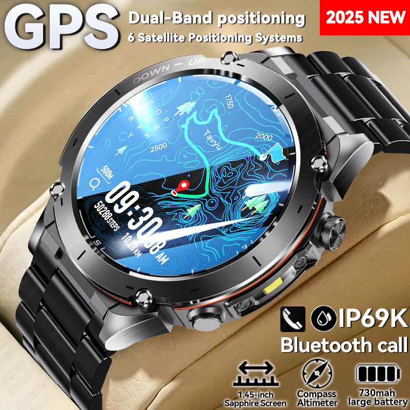 GPS Smart Watch 10ATM Waterpro – Gmt Dual Timezone Watch Bewertung und Preis