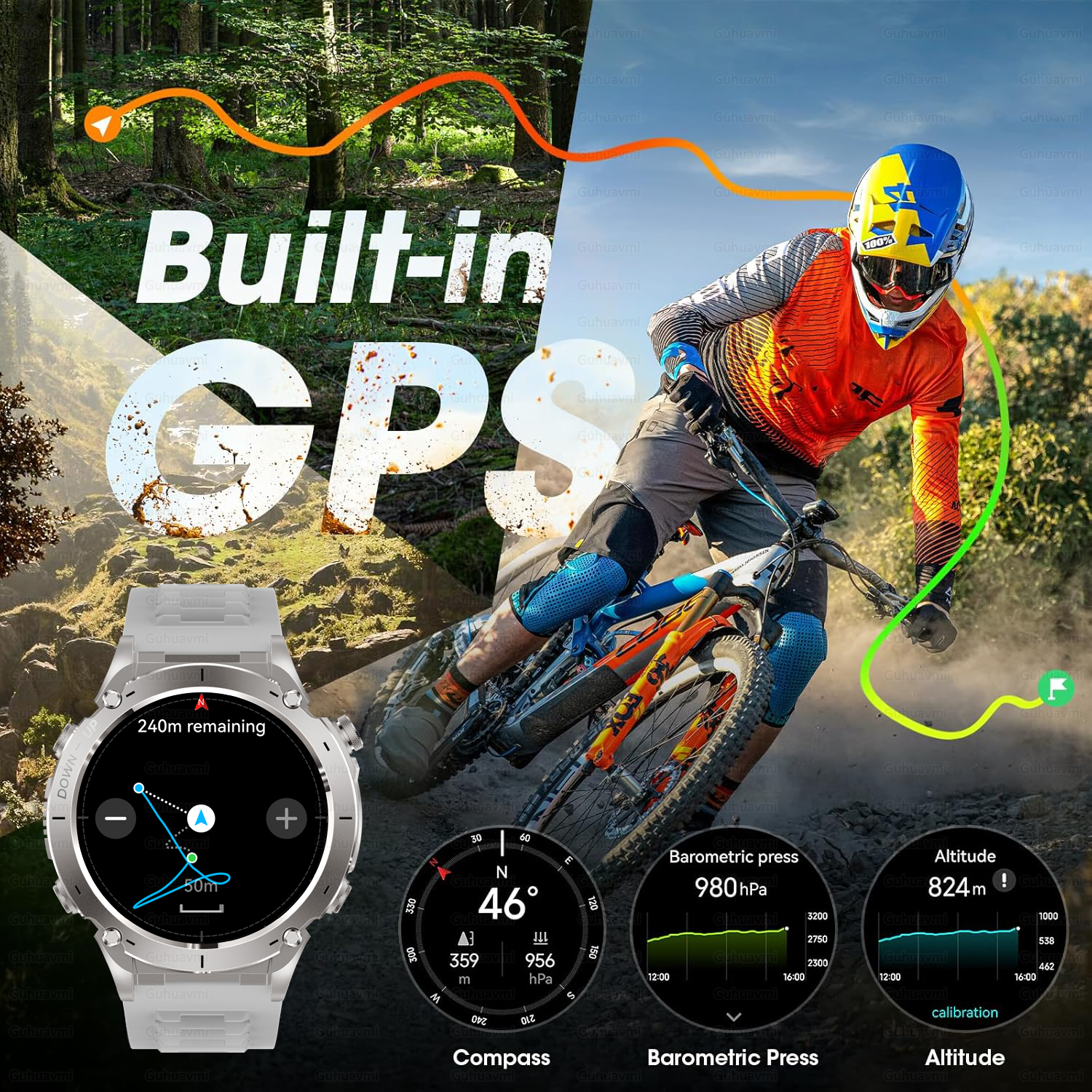 GPS Smart Watch 10ATM Waterpro – Gmt Dual Timezone Watch Bewertung und Preis