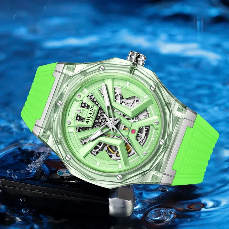 AILANG Brand Sports Men Mechan – Luxury Watch With Rubber Strap Bewertung und Preis