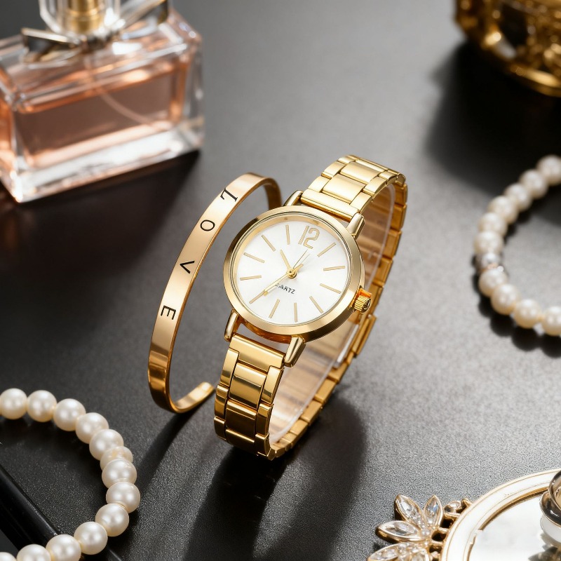 2pcs Set Watch Luxury Women Si – Lux Watch Bewertung und Preis