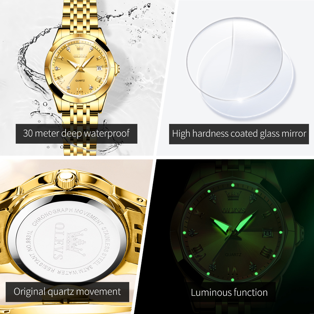 OLEVS Fashion Golden Watch for – Luxury Watch Cheap Bewertung und Preis