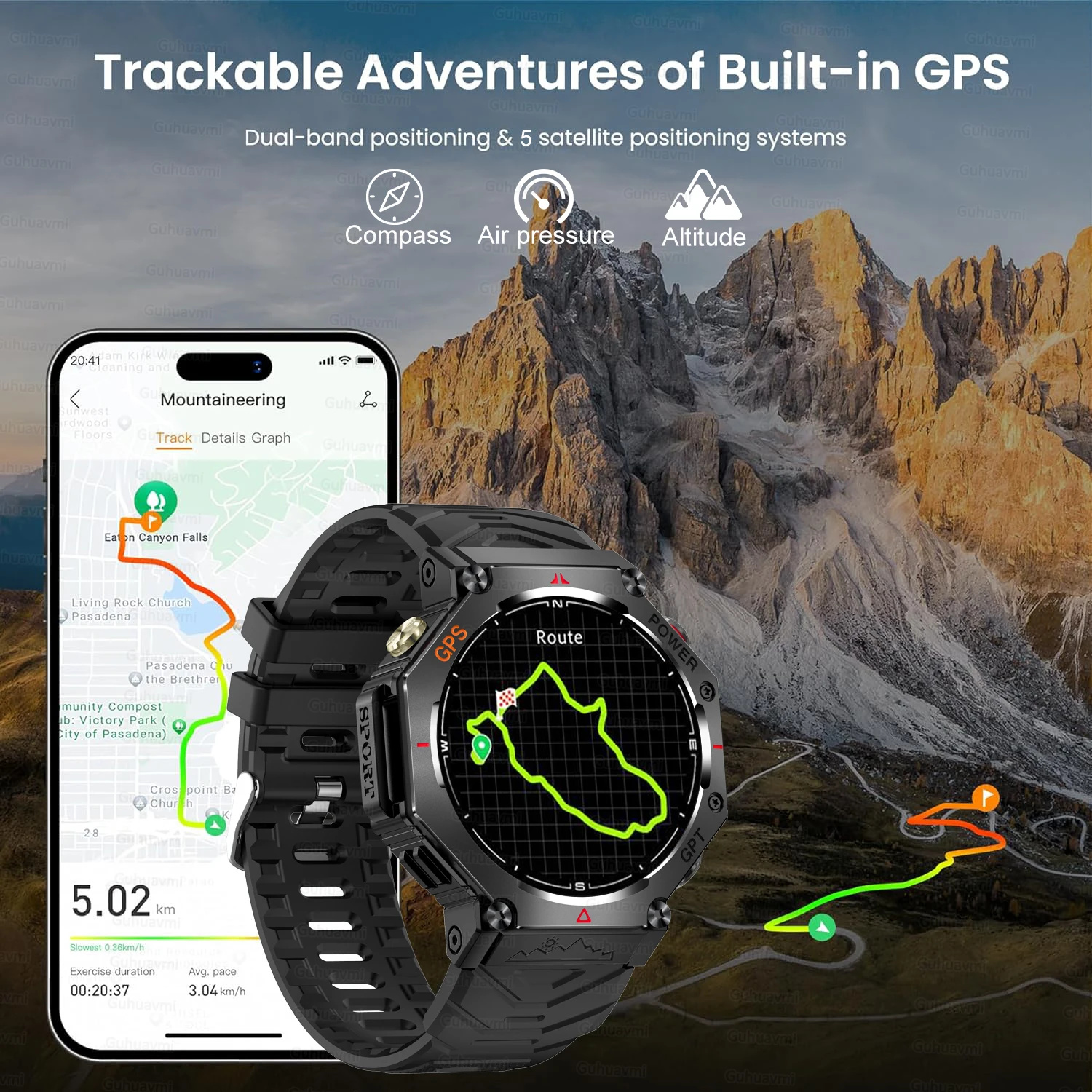 2026 New GPS Smart Watch Built – Gmt Dual Timezone Watch Bewertung und Preis