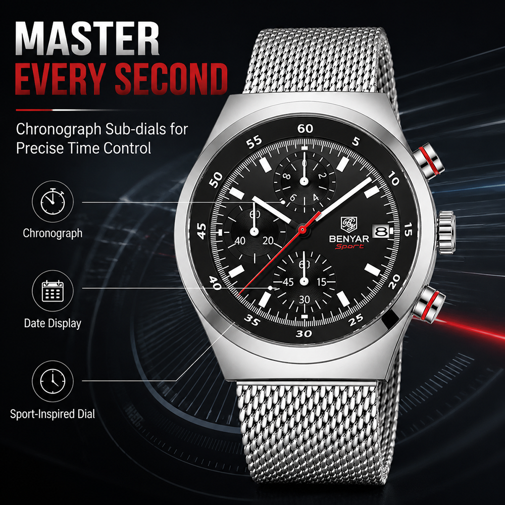 BENYAR Top Luxury Brand Men's  – Luxury Quartz Watch Brands Bewertung und Preis